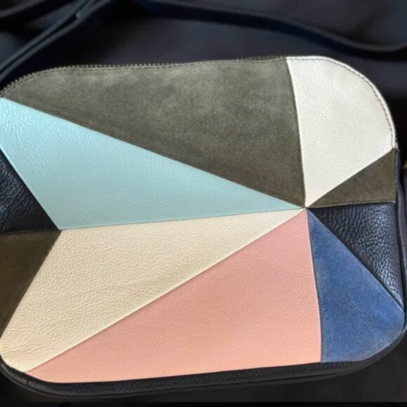 Fossil  Patchwork Crossbody Leather Bag - Picture 3 of 16